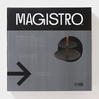 Этажёрка для фруктов и десертов Magistro «Галактика», 2 яруса, 19/27×22 см, фарфор, чёрная - Фото 6