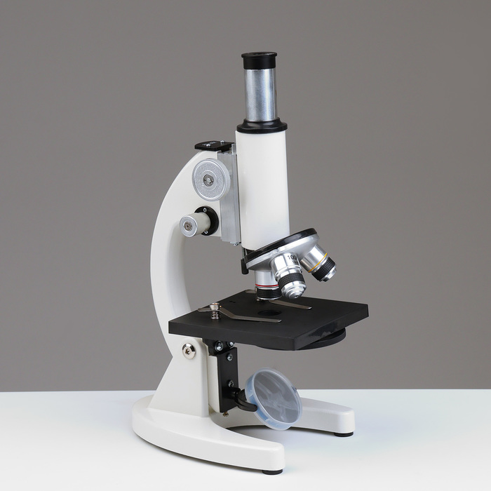 Микроскоп лабораторный кратность 40,100,1000, подсветка - фото 1908087306
