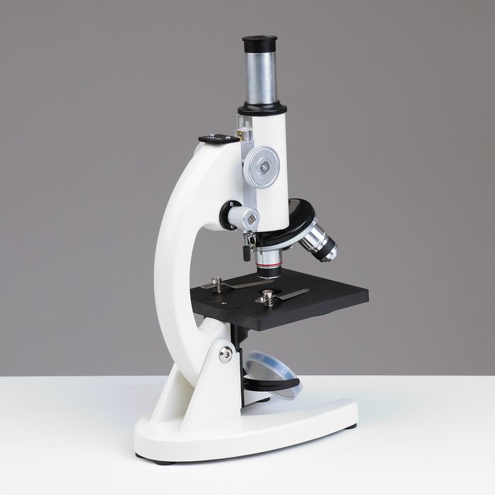 Микроскоп лабораторный кратность 40,100,1000, подсветка - фото 1927067256
