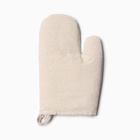 Варежка - прихватка Этель HOME, 26×16 см, 50% хлопок, 50% лен, бежевая - фото 68135287