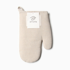 Варежка - прихватка «Этель» HOME, 26×16 см, 50% хлопок, 50% лен, бежевая - Фото 5