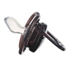 Соска - пустышка силиконовая ортодонтическая «Пингвинчик», от 6 мес., с колпачком, цвет черный - Фото 5