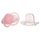 Соска- пустышка ортодонтическая M&B, с колпачком, от 12 мес., розовый - Фото 3