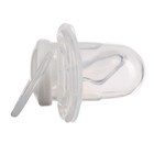 Соска - пустышка силиконовая ортодонтическая M&B, от 12 мес., с колпачком, белый - Фото 5