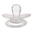 Соска - пустышка силиконовая ортодонтическая M&B, от 12 мес., с колпачком, белый - Фото 7