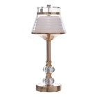 Светильник настольный RISALUX «Кадди» интерьерный, сенсорный, диммер, USB, LED, 3 Вт, 3000-6000К, АКБ, золото, 14×14×36 см - Фото 14