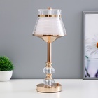 Светильник настольный RISALUX «Кадди» интерьерный, сенсорный, диммер, USB, LED, 3 Вт, 3000-6000К, АКБ, золото, 14×14×36 см - Фото 8