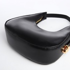 Сумка женская багет на молнии, 20.5×7×10.5 см, чёрная - Фото 6