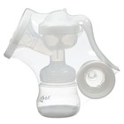 Молокоотсос ручной механический M&B 2 в 1, с бутылочкой для кормления ШГ и соской, 150 мл, белый - Фото 11