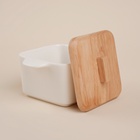 Набор для подачи блюд SL Home «Тренто», на подставке, 4 предмета: 3 ёмкости 500/250 мл, подставка, фарфор, белый - Фото 4