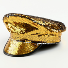 Карнавальная шляпа «Фуражка» с пайетками, р. 56–58 - Фото 4