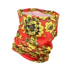 Бафф туристический «Хохлома» для защиты от ветра и пыли, красный - Фото 1