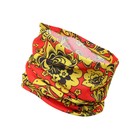 Бафф туристический «Хохлома» для защиты от ветра и пыли, красный - Фото 2