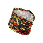 Бафф туристический «Хохлома» для защиты от ветра и пыли, чёрный - Фото 2