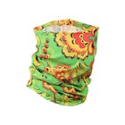 Бафф туристический «Хохлома» для защиты от ветра и пыли, зелёный - Фото 1