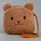 Мягкая сумка "Мишка". цвет коричневый - фото 3338141
