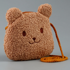 Мягкая сумка "Мишка". цвет коричневый - фото 9376553