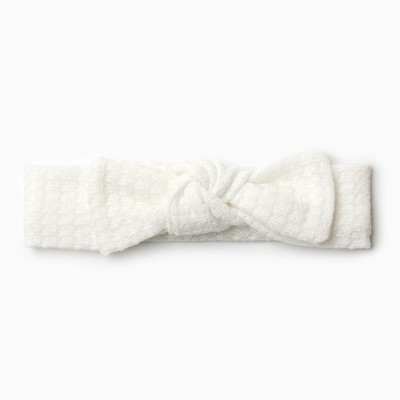 Повязка на голову «Крошка Я. Бантик», размер 46-48, белая