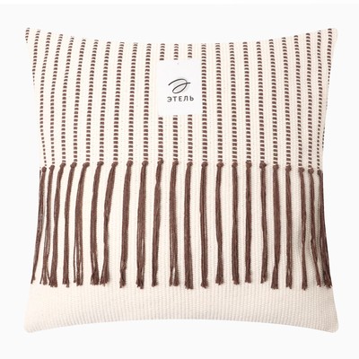 Наволочка декоративная Этель сканди, 45×45 см, цвет коричневый, хлопок