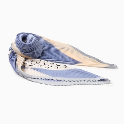 Плиссированный женский платок MINAKU, 70*70, цв.лиловый