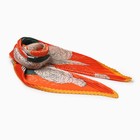 Плиссированный женский платок MINAKU, 70*70, цв.оранжевый - фото 26406257