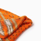 Плиссированный женский платок MINAKU, 70*70, цв.оранжевый - Фото 2