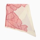 Плиссированный женский платок MINAKU, 70*70, цв.розовый - Фото 3
