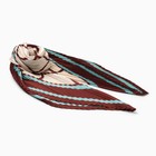 Плиссированный женский платок MINAKU, 70*70, цв.коричневый - фото 3338260
