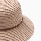 Шляпа для девочки «Мишка» MINAKU, размер 52, розовая - фото 23834672