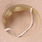 Шляпа для девочки «Мишка» MINAKU, размер 52, розовая - фото 23834674