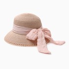 Шляпа для девочки "Принцесса" MINAKU, р-р 52, цв.розовый - фото 25448982