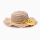 Шляпа для девочки с бантом MINAKU, р-р 52, цв.розовый - фото 8957927
