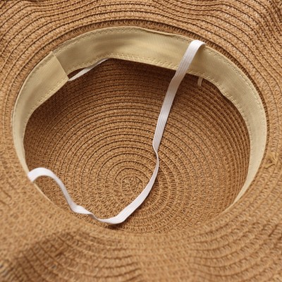 Шляпа для девочки MINAKU «Милашка», светло-коричневая, размер 52 (3-5 лет)