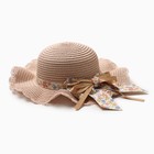 Шляпа для девочки "Милашка" MINAKU, р-р 52, цв.розовый - фото 8957952