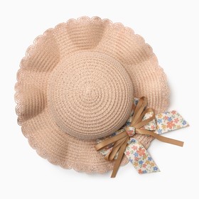 Шляпа для девочки MINAKU «Милашка», розовая, размер 52
