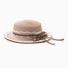 Шляпа для девочки "Леди" MINAKU, р-р 52, цв.розовый - фото 321202588