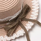 Шляпа для девочки "Леди" MINAKU, р-р 52, цв.розовый 10120802 - фото 12180322