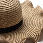 Шляпа для девочки с бантом MINAKU, р-р 52, цв.бежевый - фото 807290374