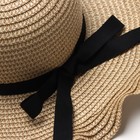 Шляпа для девочки с бантом MINAKU, р-р 52, цв.бежевый - фото 807290375