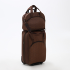 Чемодан на молнии, дорожная сумка, набор 2 в 1, цвет коричневый - фото 298385395