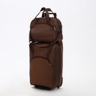 Чемодан на молнии, дорожная сумка, набор 2 в 1, цвет коричневый - Фото 2