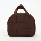 Чемодан на молнии, дорожная сумка, набор 2 в 1, цвет коричневый - Фото 12