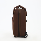 Чемодан на молнии, дорожная сумка, набор 2 в 1, цвет коричневый - Фото 5