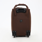 Чемодан на молнии, дорожная сумка, набор 2 в 1, цвет коричневый - Фото 7