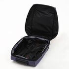 Чемодан на молнии, дорожная сумка, набор 2 в 1, цвет серый - фото 31116869