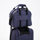 Чемодан на молнии, дорожная сумка, набор 2 в 1, цвет серый - фото 31116870