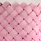 Кашпо плетеное, D14хН11,5см, розовый - Фото 3