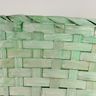 Корзина плетеная, 21х15х10хH38см, зеленый, бамбук - фото 9620624