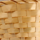 Корзина плетеная, D13х9хH30см, натуральный, бамбук - фото 9620640