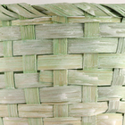 Корзина плетеная, D15х9хH31см, зеленый, бамбук - фото 9620648